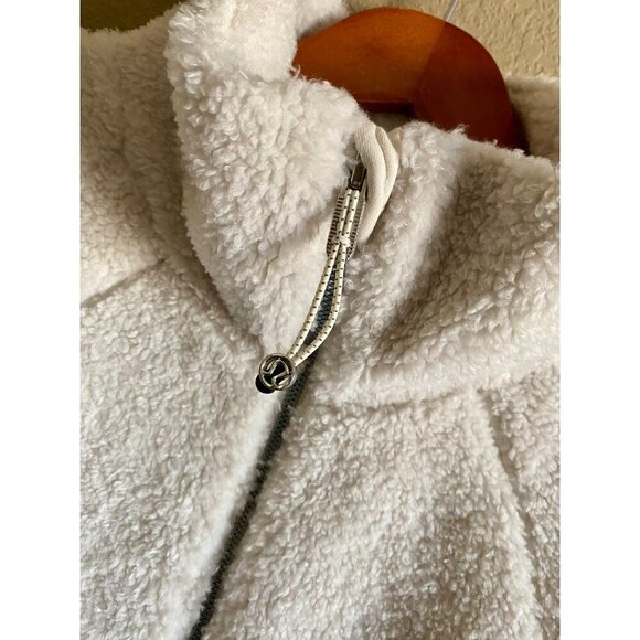 Lululemon Scuba Fleece Half Zip Pullover Womens Size M/L Cream - Picture 2 of 11